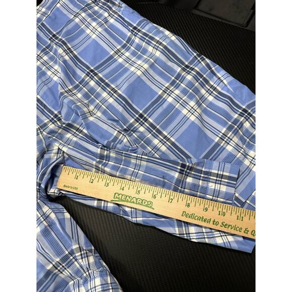 Polo Ralph Lauren Golf Plaid Shorts Blue Size 38 Cotton Preppy - Picture 6 of 10